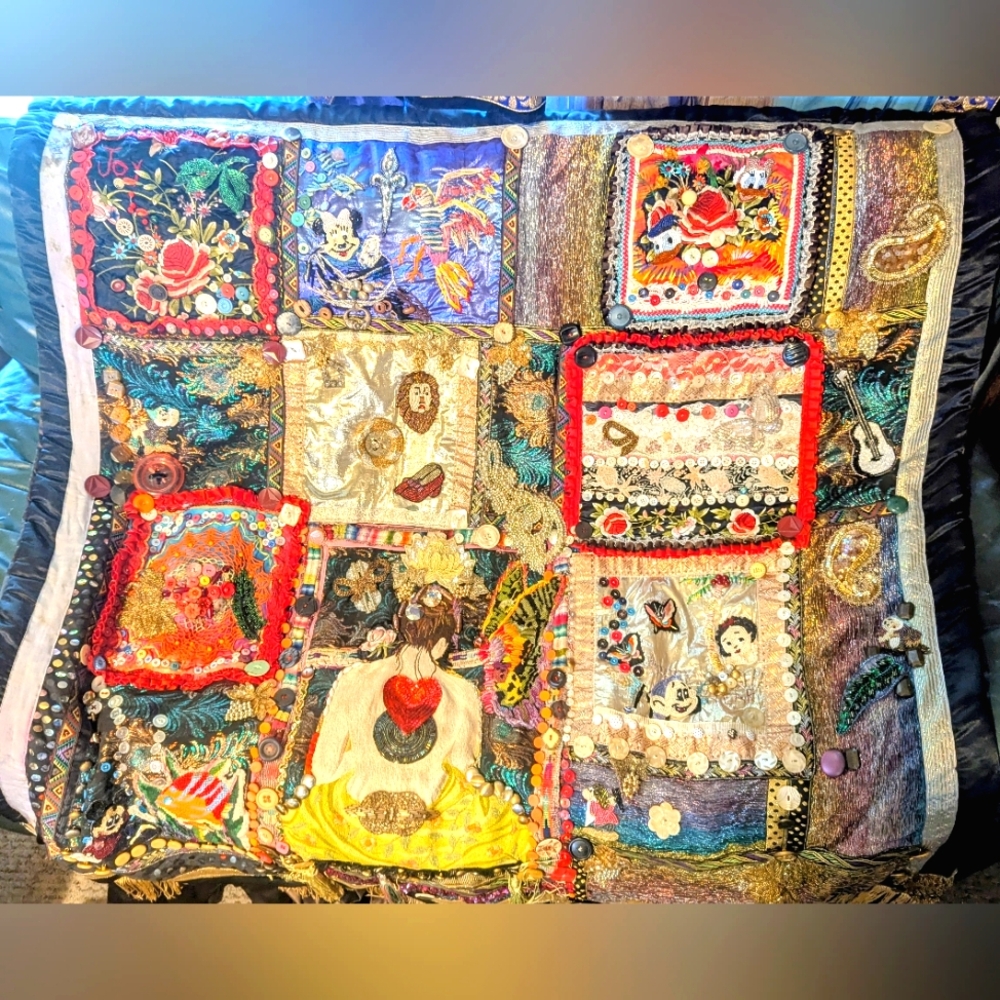 Wendy Gell Awesome Quilt From The 1980s 50 Wide By 60 Long